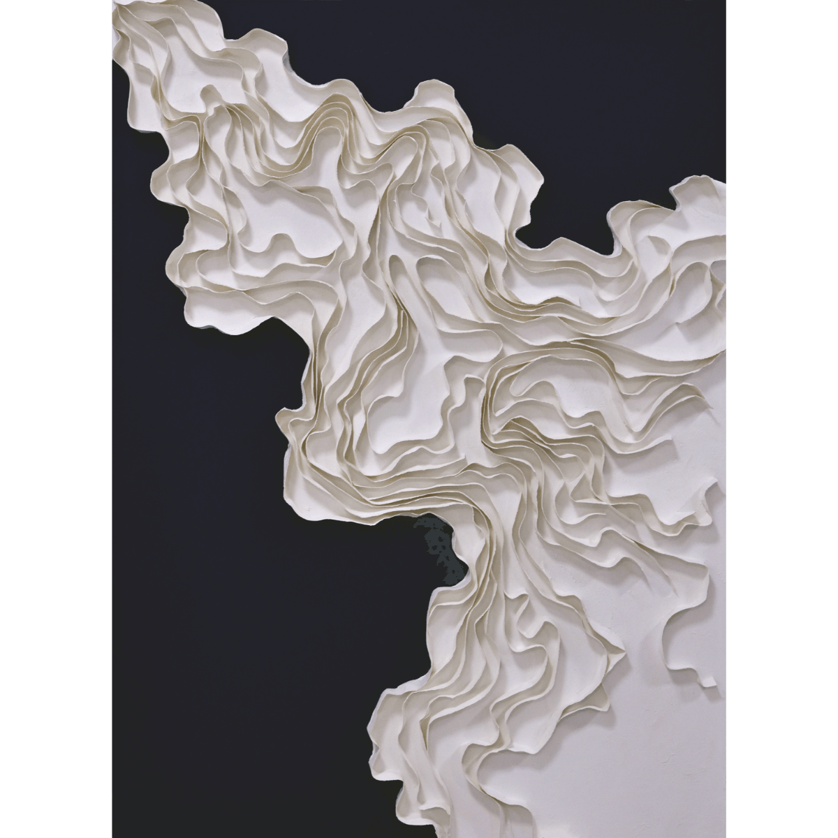 Nordih Art Plaster Paper Flow Relief 120×80 cm