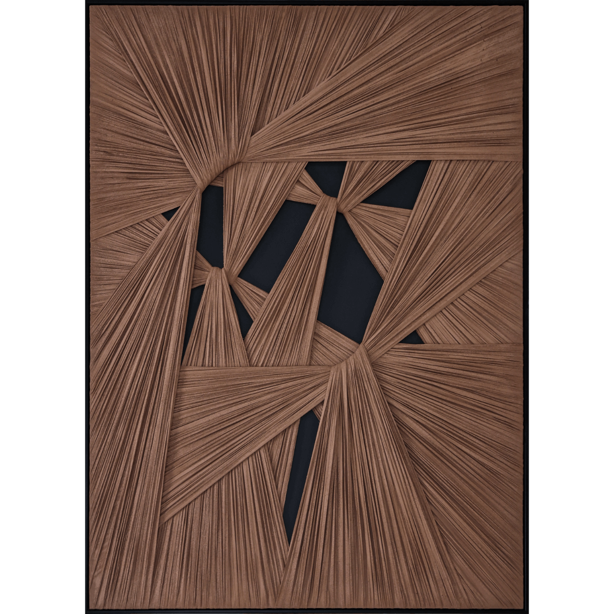 Nordih Art Plaster Textile Knot Structure - Brown&Black 120×80 cm